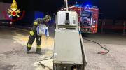 Vigili del fuoco distributore Cigliano