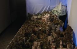 Il presepe dell'istituto Sacro Cuore visto...dal cielo