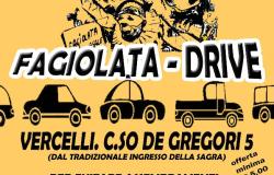 Vercelli: distribuzione "drive" della fagiolata
