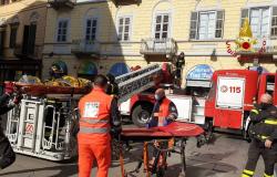 Vercelli: si infortuna in casa, interviene l'autoscala