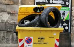 Pneumatici nel cassonetto della plastica, ma sono rifiuti speciali