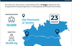 Il 23 maggio in Piemonte dieci interventi per pulire i fiumi