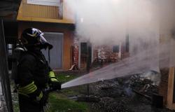 Gattinara: incendio in un'abitazione disabitata del centro storico