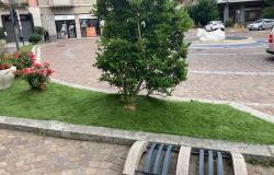 Se l'erba non cresce in certe aiuole,  si passa al prato sintetico