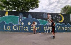 Murales lungo la strada che conduce alla Torre delle Castelle