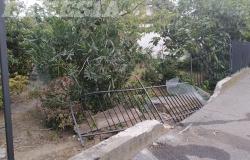 Tamponamento: auto sfonda una cancellata e finisce in giardino