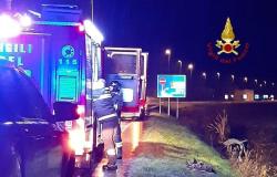 Auto fuori strada a Quinto vercellese