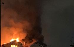Incendio in via Failla