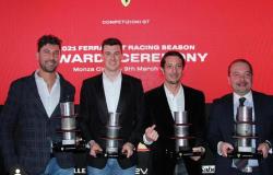 Luca Demarchi premiato alla serata dei campioni Ferrari 2021