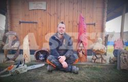 Daniele Bello, l'artista delle sculture che "vivono" nel legno