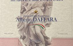 Al vicepresidente Daffara la Benemerenza all’Arte e alla Cultura