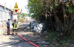 Rogo nei pressi dell'ex stabilimento di freni e frizioni Sila 