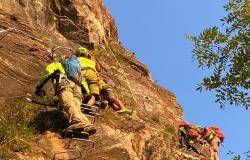 Varallo: escursionista bloccato sulla ferrata della Falconera