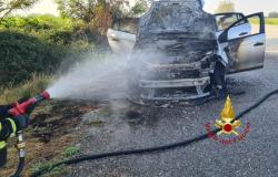 Desana: a fuoco un'auto alimentata a gpl