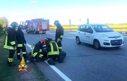 Incidente sulla Sp3, tre mezzi coinvolti e una persona in ospedale