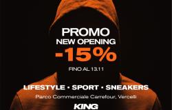 Vercelli: il 3 novembre apre King
