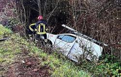 Serravalle: scontro tra due auto, una persona ferita 