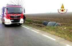 San Germano: scontro tra due auto, feriti gli occupanti