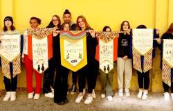 Stendardi del Carnevale realizzati dal corso di moda dell’Ipsia