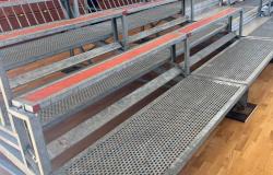 PalaPiacco: installate le tribune provvisorie
