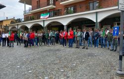 Arborio: la pioggia non ha fermato gli Alpini