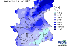 Arpa Piemonte: allerta arancione per lunedì con rischio esondazioni