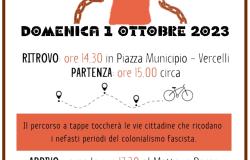 Vercelli: "Biciclettata anticolonialista" per le vie della città