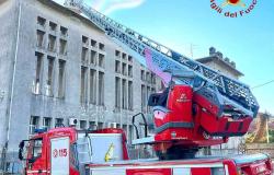 Serravalle Sesia: tetto pericolante a causa del forte vento