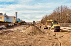 Vercelli,  i lavori in corso Avogadro di Quaregna
