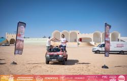La Panda di Bodo Corona e Comba terza nel deserto della Tunisia