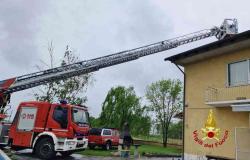 In fiamme un camino a Robella