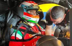 Il trinese Demarchi testa con la Ferrari 488 la pista di Vallelunga