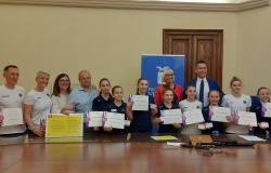 Le atlete della Libertas Vercelli testimonial dello sport "sano"