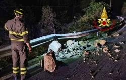 Caduta massi sulla Sp09 nel Comune di Cravagliana