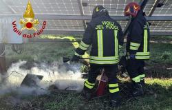 Borgo d'Ale: principio di incendio ad un impianto di pannelli fotovoltaici