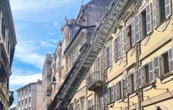 Caduta calcinacci in corso Libertà 