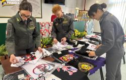 Sequestrati capi d'abbigliamento e prodotti per bambini contraffatti