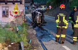 Campertogno: auto fuori strada, una persona in ospedale 