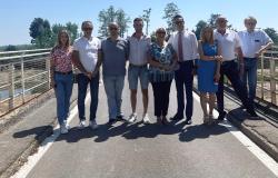 Riaperto il ponte sull'Elvo