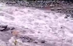 Varallo: l'acqua spazza via Il guado provvisorio di Morca