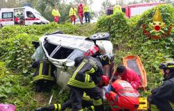 Saluggia: conducente ferito dopo essere uscito di strada con l'auto