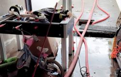 Nubifragio a Santhià: garage e cantine allagati