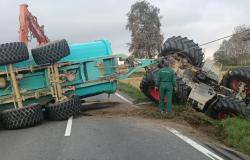 Strada chiusa da Robbio verso Vercelli-Palestro