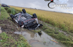 Automobilista intrappolato in una roggia salvato dai carabinieri