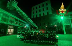 Sindromi Pans-Pandas: la sede dei Vigili del fuoco si è colorata di verde