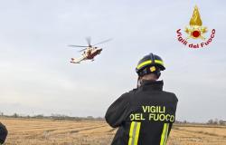 Auto ribaltata a San Germano, interviene l'elisoccorso 