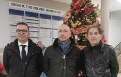 Accesi in contemporanea gli alberi di Natale negli ospedali di Vercelli e Borgosesia