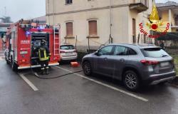 Principio d'incendio in uno scantinato 