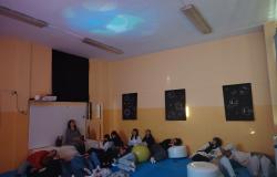 Gli alunni dell'Istituto Lanino in visita all'aula Snoezelen