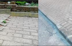 Vercelli: sistemato il marciapiede pericoloso "dentellato" di via Stara